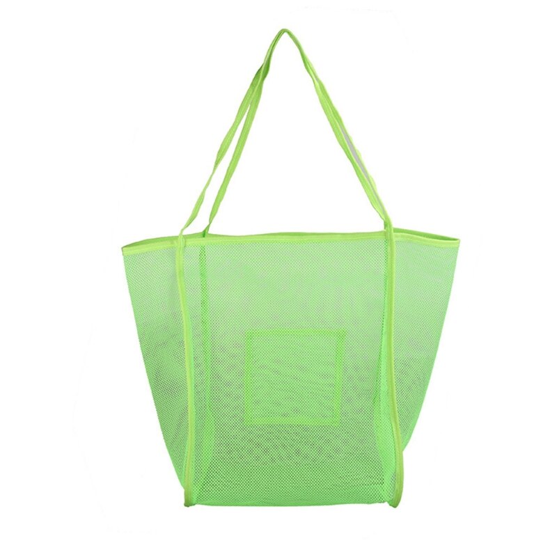 Vrouwen Mesh Strandtas Extra Grote Strandtas Bakken Voor Holding Strand Speelgoed Handdoek Kruidenier Picknick Schouder Handtas Boodschappentas: green