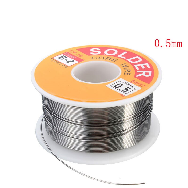 63/37 Harz-kern Lot Draht Fluss 2% Zinn Blei Lot Eisen Schweißen Drähte Spule 0,5mm-2,0mm 100g Fluss Spule Schweiß Linie