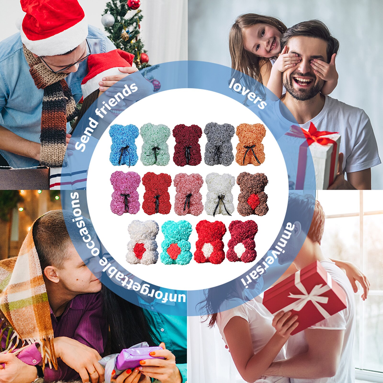 Rose Bloem Beer, Forever Rose Bloemen Beer Voor Moeders Dag, Valentijnsdag