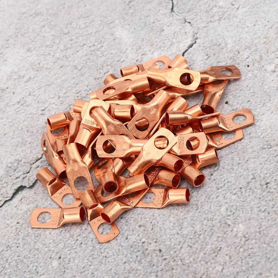 Terminal Red Copper Connecting Terminal Electrical Industry Mechanical Equipment Automobiles for Household Appliances