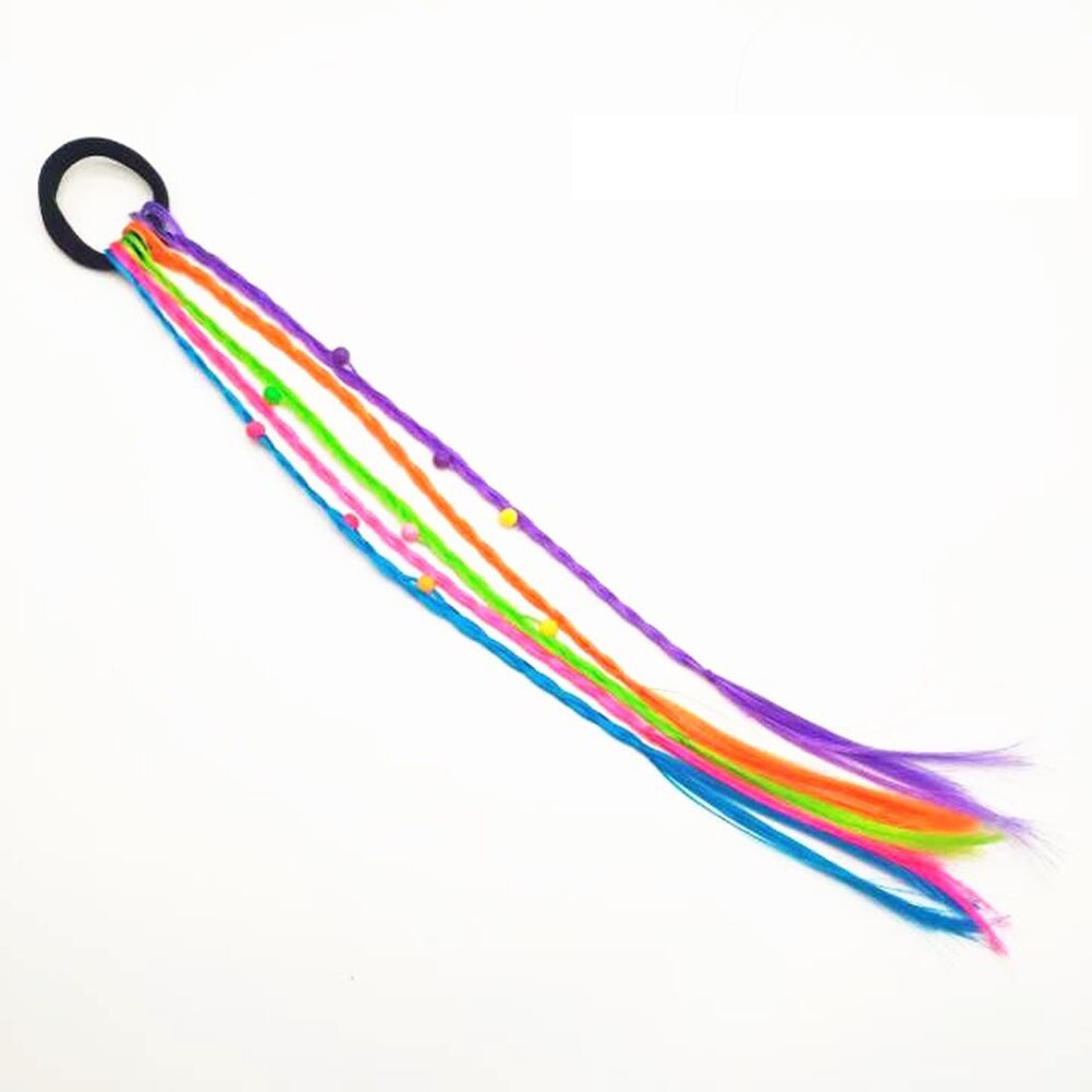 1pc børn paryk fletninger multi-farve mini klip børn elastikker hårbånd pige søde hår tilbehør koreansk stil hår reb: 9
