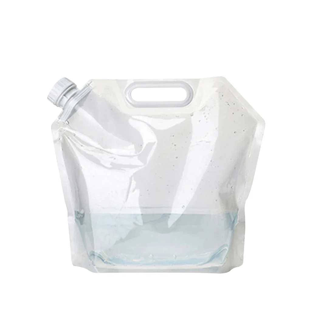 2L/3L/5L/10L Outdoor Faltbare Eimer Faltbare Wasser Tasche Überleben Wasser Lagerung Tragbare Wasser Träger Container camp Wandern: Gold