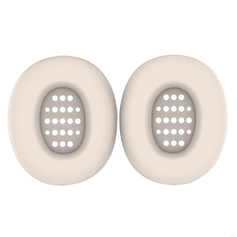 N3UC Silicone Earpad Ear Cushions Covers for TUNE 770NC Headphones Comfortable Protections Ear Pad Covers: Beige