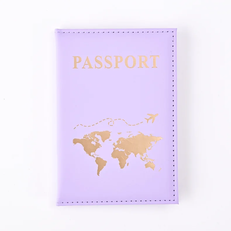Capa protetora para passaporte, capa protetora para passaporte de viagem, etiquetas de bagagem, acessórios de viagem: Dourado