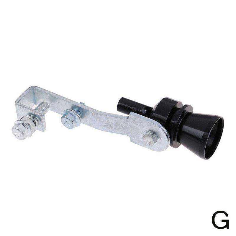 Universal Car Turbo Sound Whistle Muffler Exhaust Pipe Simulator Whistler For Vehicles Modified Turbo Whistle Tail Throat: black-M