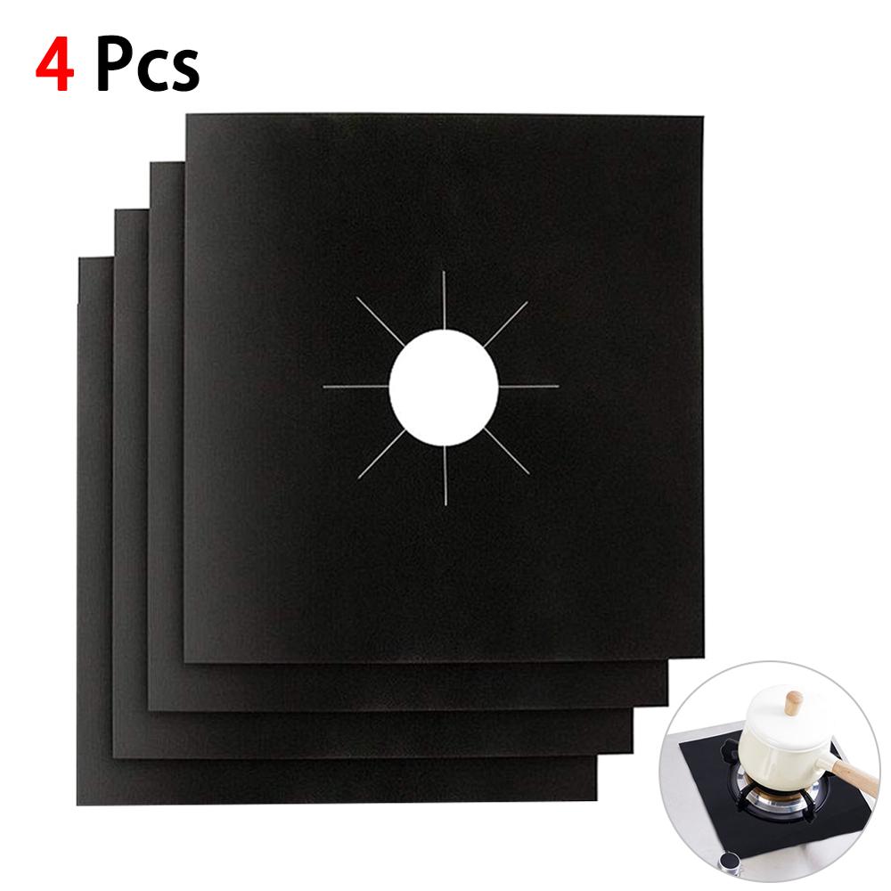 4/6/8 Pcs/Set Gasfornuis Protector Fornuis Cover Liner Schoon Mat Pad Keuken Gasfornuis Gasfornuis Protector keuken Accessoires