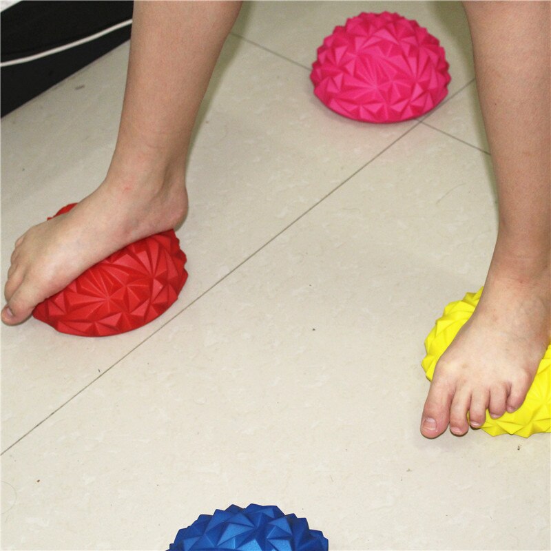 Børns sans træning yoga halvkugle vandterning diamant mønster ananas kugle fodmassage bold legetøj fræk fort patent