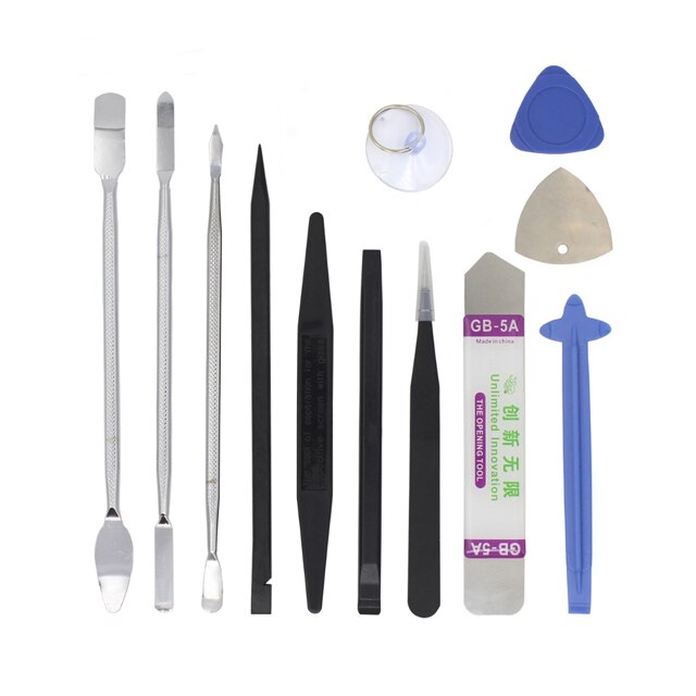 12 in 1 Mobile Phone Repair Tools Kit LCD Screen Opening Pliers Suction Cup For Phone Laptop Tablet Cell Phone Repair Tools Set: Default Title
