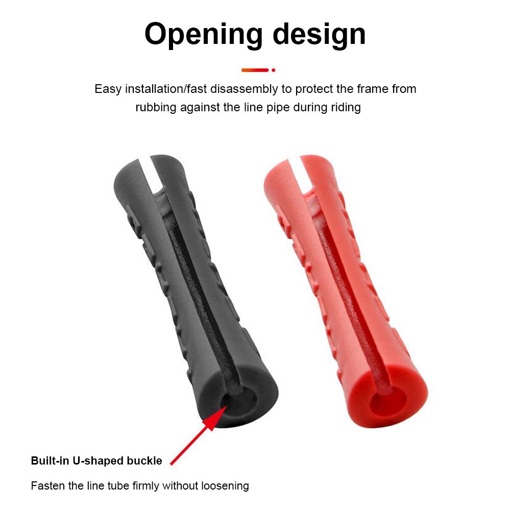 6/8Pcs Fiets Brake Shift Kabel Guard Anti-Wrijving Bike Frame Protector Buizen Beschermhoes