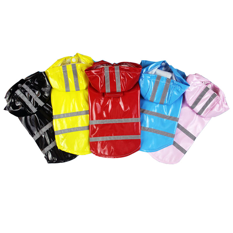 Pet Clothes for Dogs Waterproof Dog Coat Jacket Reflective Dog Raincoat Clothes for Small Medium Dogs Clothing With Leash Buckle
