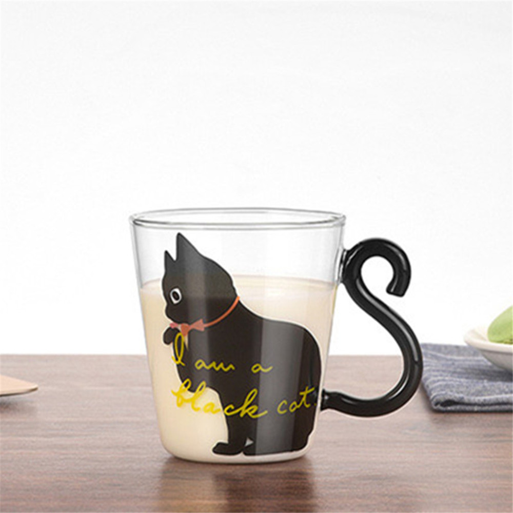 Katt kaffekopp kopp te melk glass kopp tegneserie kitty vannkopper melk kaffekopp drikkevare for parbursdag