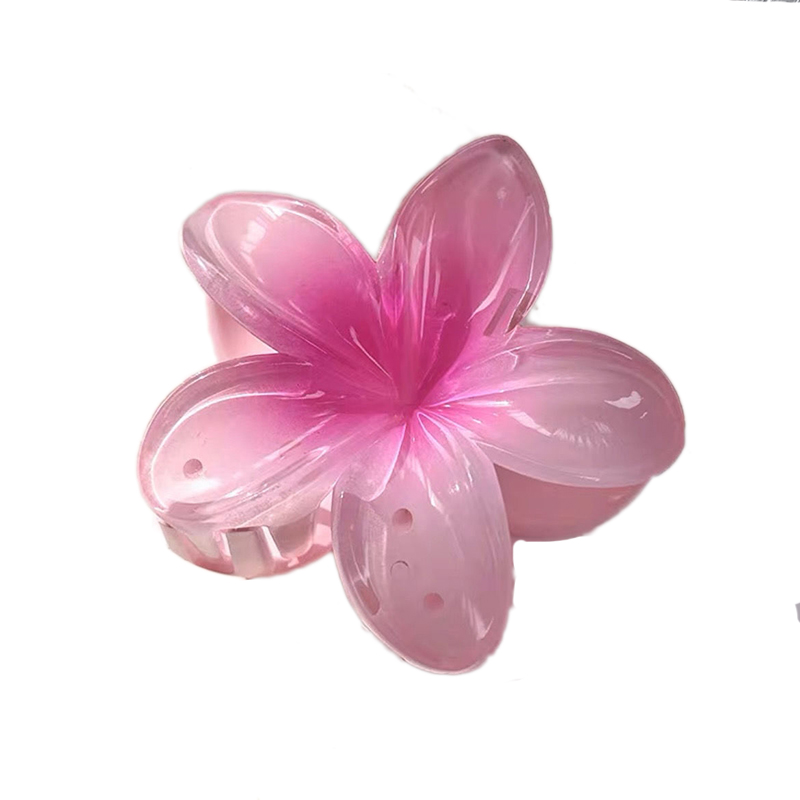 Pinza para el pelo con forma de flor para mujer y niña, pasadores de horquilla, soporte para cola de caballo, accesorios para la cabeza de playa, 8CM: Lavanda