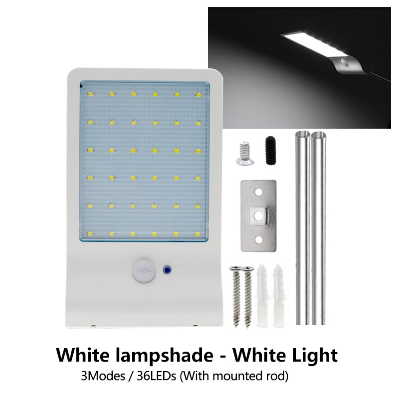 LED Zonne-straat Licht Outdoor Waterdichte Verlichting Voor Garden Wall PIR Bewegingssensor Afstandsbediening Energiebesparende Straat Lampen: Type 6