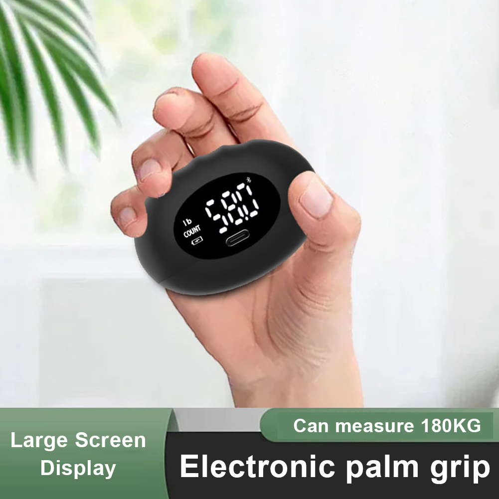Grip Strength Tester Oplaadbare digitale gripsterkte Trainer Siliconen handgreepversterker 396.8Lbs voor krachttraining