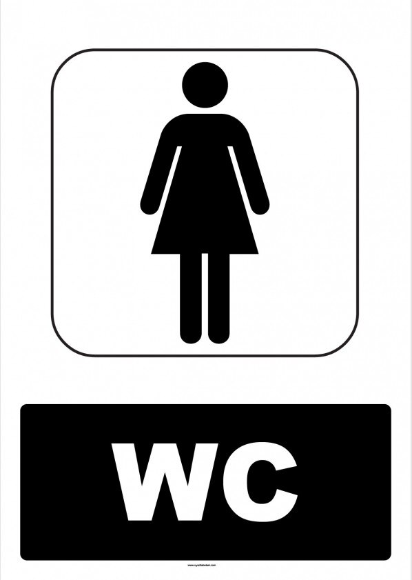 Toiletskilt-hest 1227