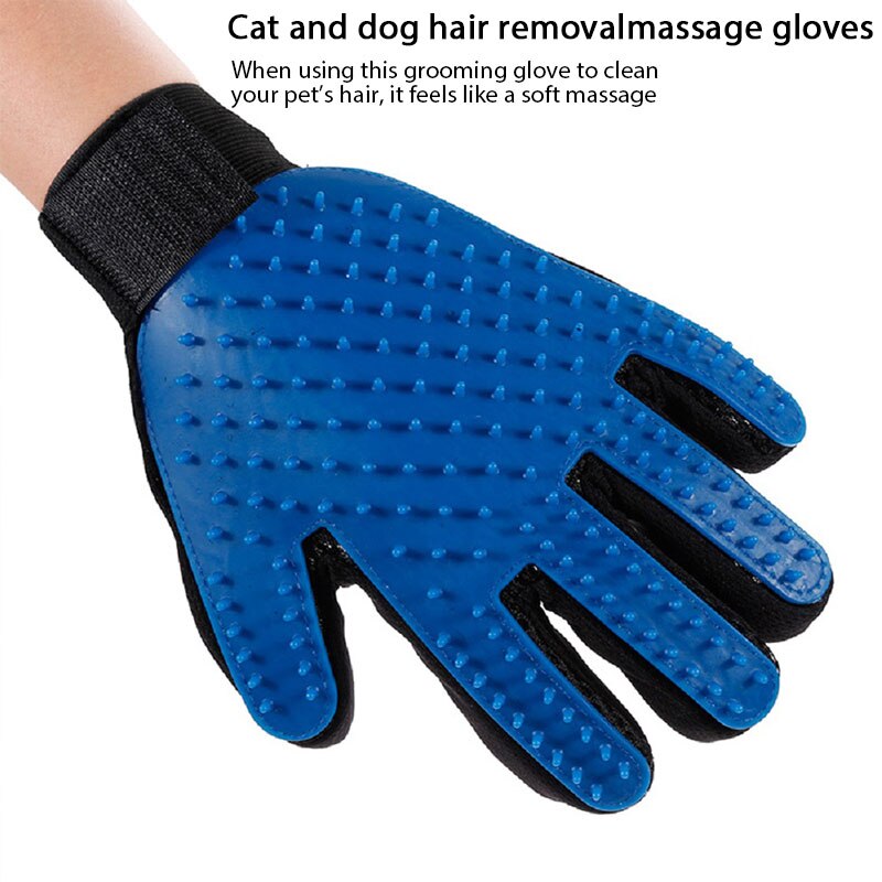 Gant de toilettage pour chat, brosse pour animaux de compagnie, pour éliminer les poils de chien, peignes de nettoyage, gants de Massage
