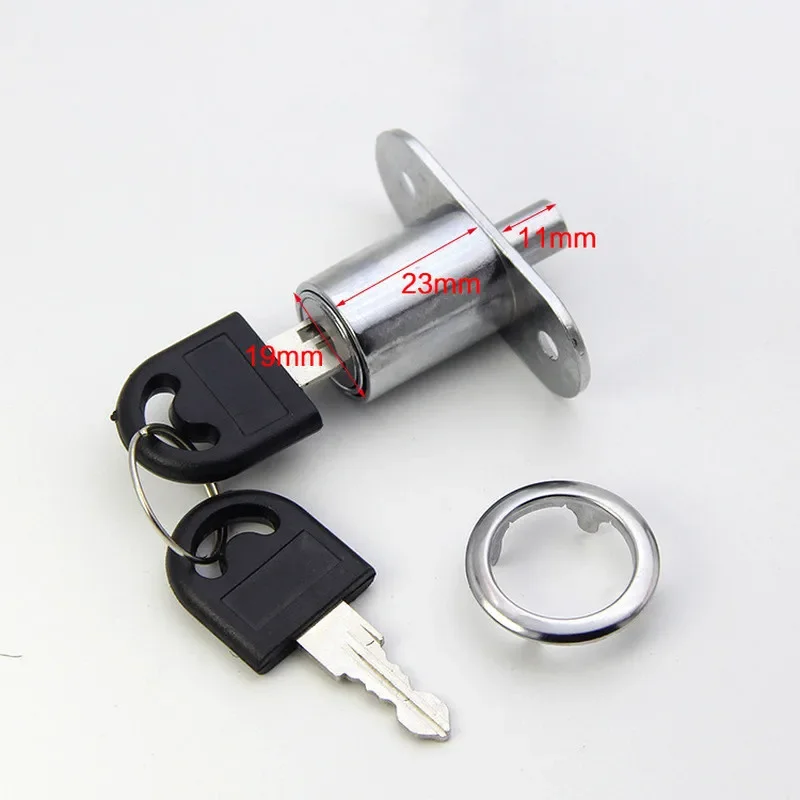 Nuttig Cam Cilinder Sloten 22/32mm tong deur grendel klink houten Kast kledingkast Schuifdeur Met sleutel legering Meubelbeslag