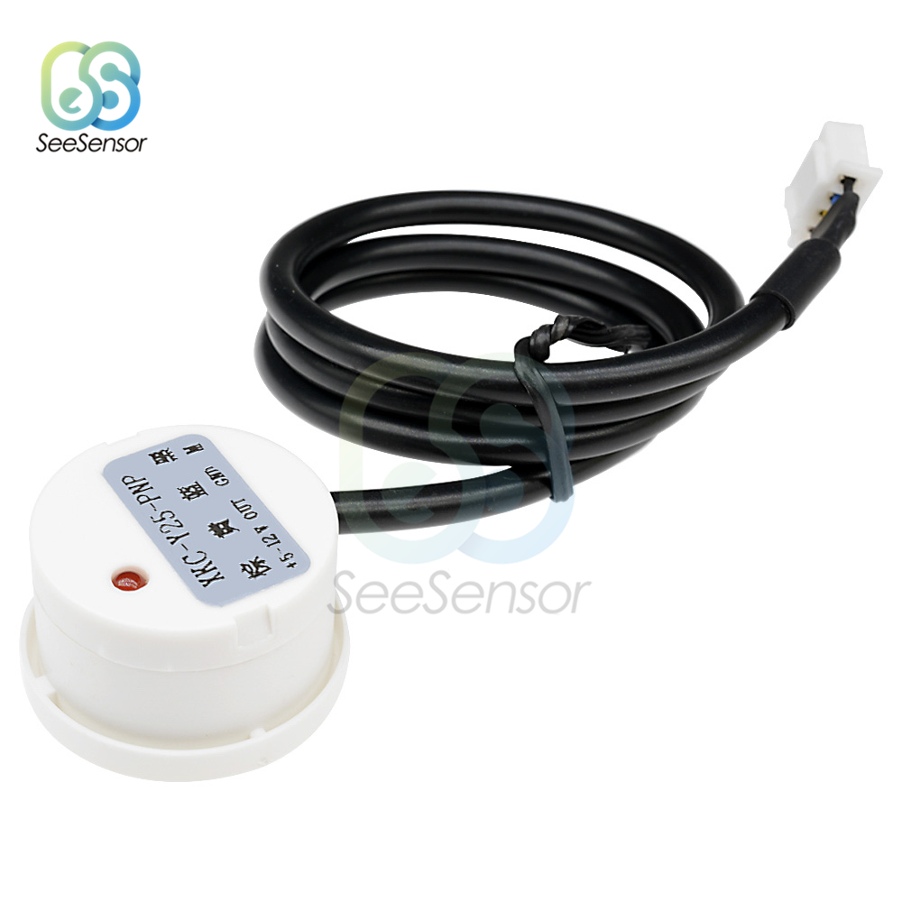 Xkc -y25- v  y25- pnp vann væskenivåsensor bryter berøringsfri detektor ytre klebetype nivåsensor 5v 12v 24v