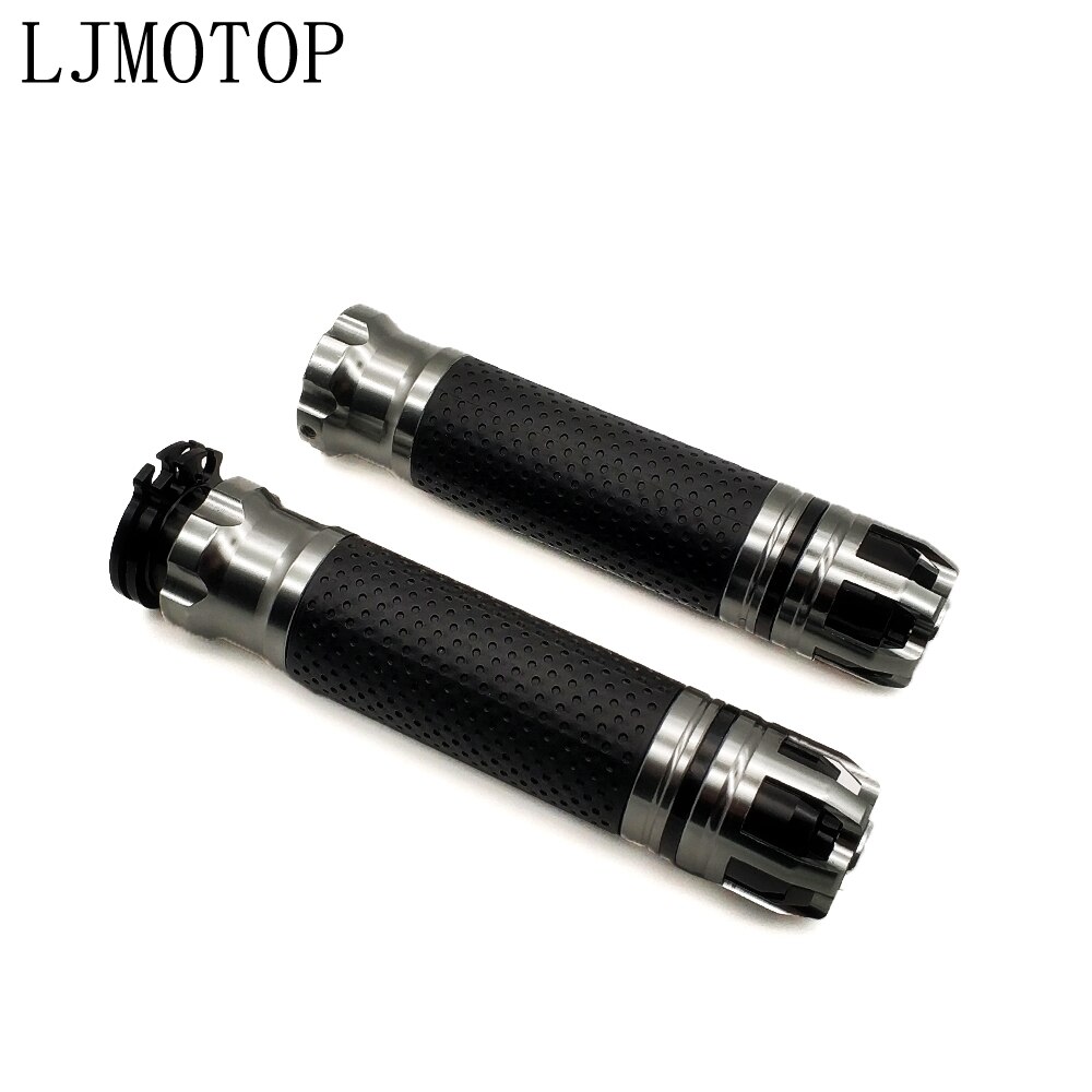 Universal Motorcycle handle Motorbike handlebar ends CNC 7/8'' 22MM For Ducati 797 MONSTER MONSTER M400 MONSTER M600: gray