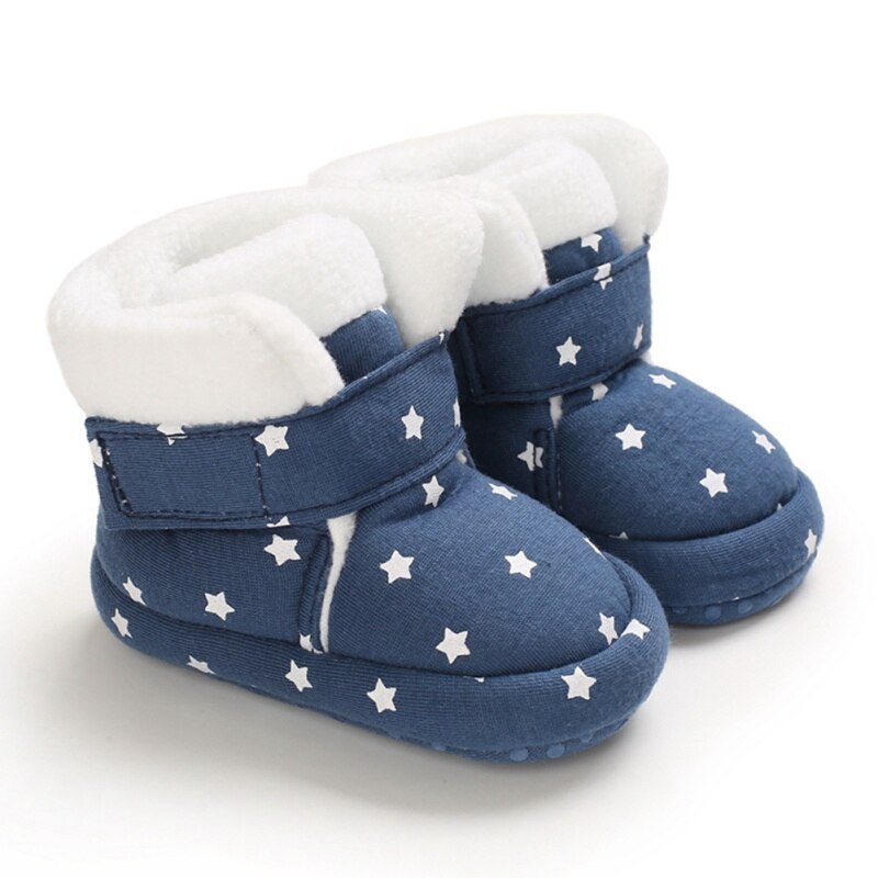 Winter Baby Mädchen Jungen Schuhe Stern Weiche Sohle Bootie Schuhe Winter warm Stiefel Schuhe 0-18M: DL / M