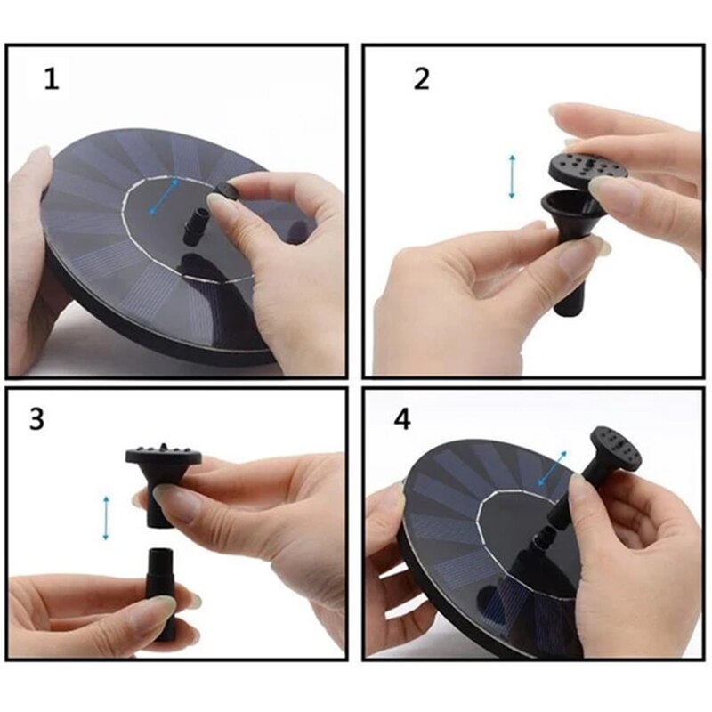 Mini Solar- angetrieben Brunnen Garten Schwimmbad Teich Solar- Tafel Schwimm Brunnen Garten Teich Brunnen Wasser Brunnen