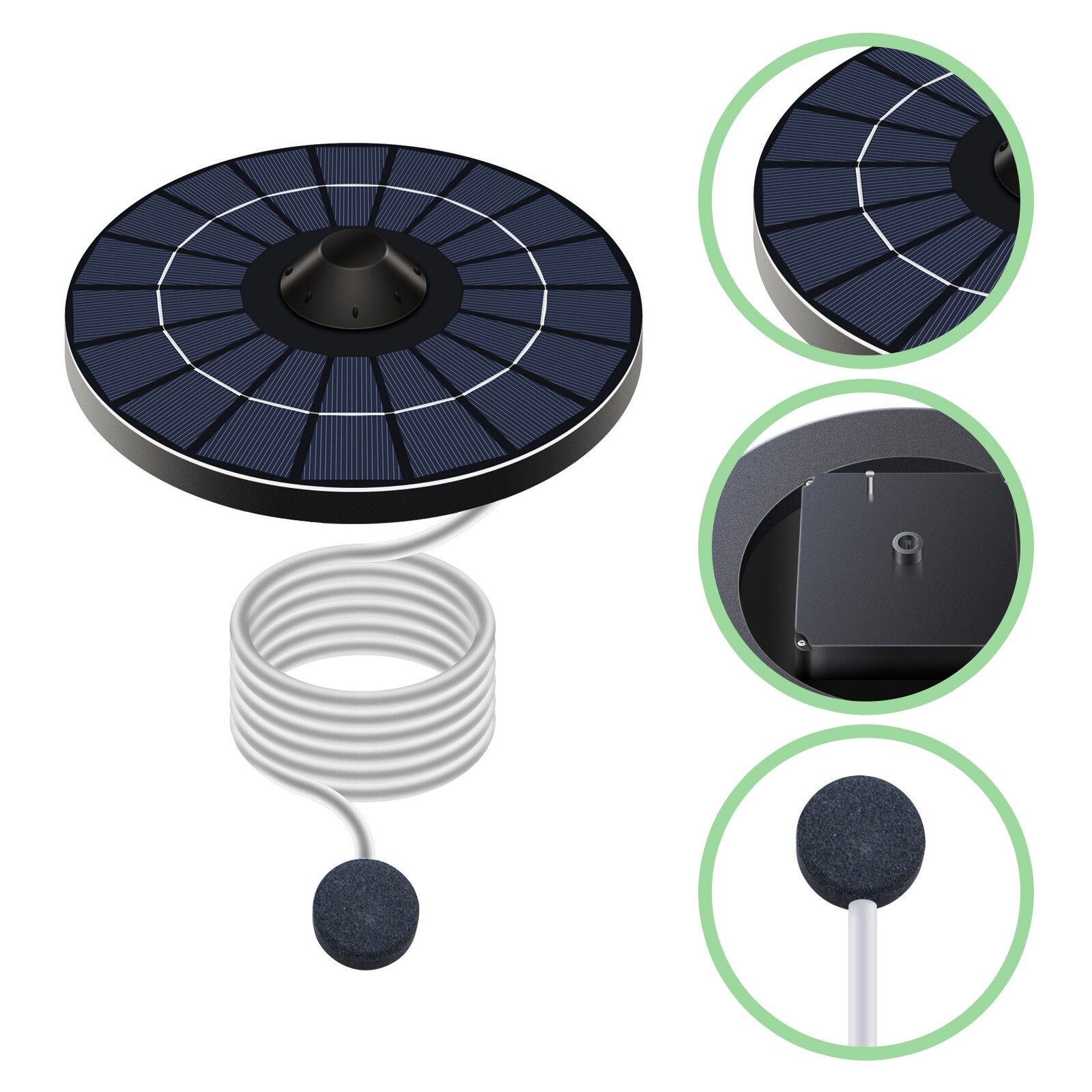 1 Set of Solar Oxygen Aerator Sun Powered Oxygenat... – Vicedeal