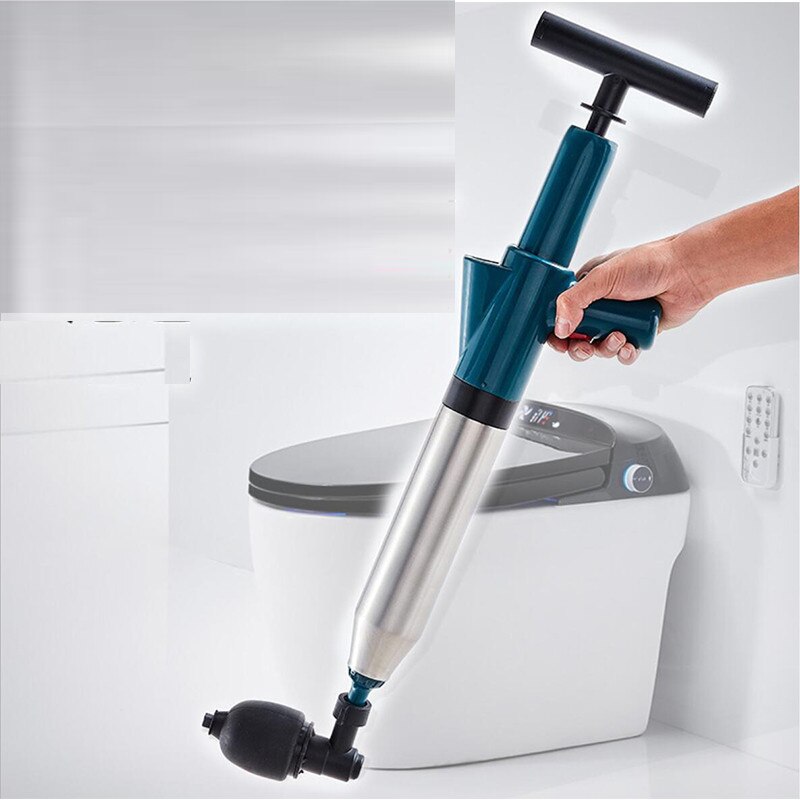 Pipe Plunger Drain Unblocker High Pressure Air Drain Blaster Cleaner Powerful Manual Pneumatic Dredge Equipment Clogged Pipe