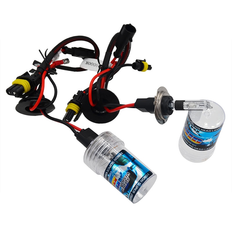 35W 55W Xenon H7C H7CR HID Bulb 4300K 5000K 6000K 8000K Metal Base Coating Layer Bulb For Car Light Xenon H7 HID Headlight Kit