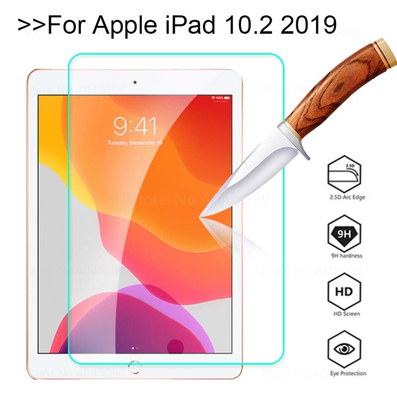 Tempered Glass for iPad 10.2 Screen Protector for Apple iPad 7 7th Generation A2200 A2198 A2232 Tablet Protecor Glass Film