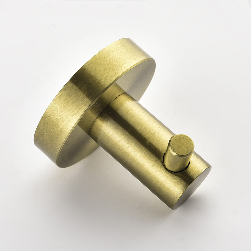 European Antique Bathroom Robe Hooks Wall Mounted Coat Hooks Gold Brushed Clothes Hooks Vibrant Moderne Brushed Gold