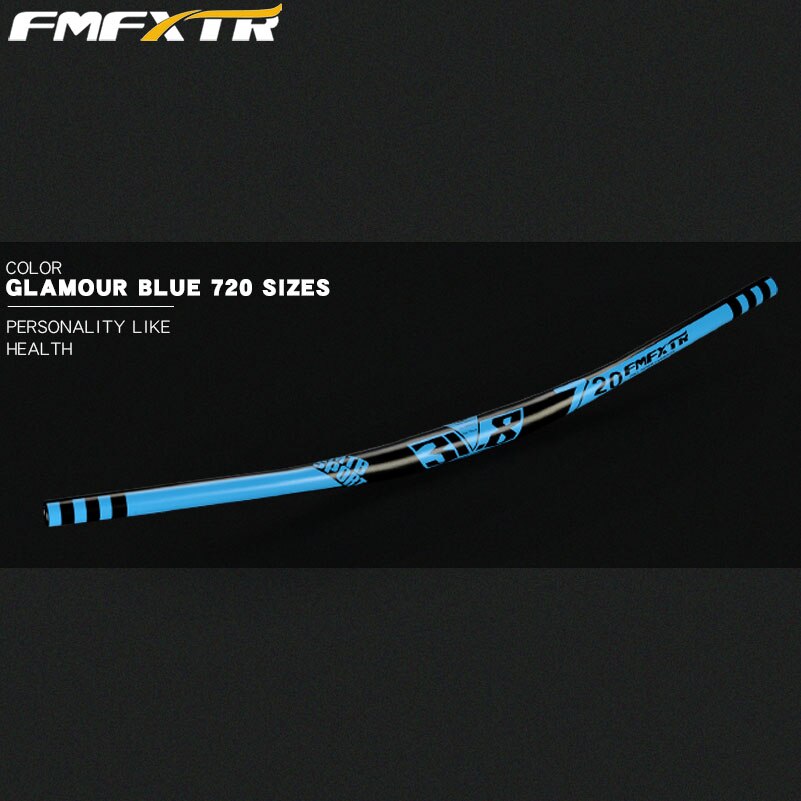 Aluminiumlegering fietsstuur mtb xm dh downhill racefiets stuur stijging stuur 10 graden backsweep 31.8*720/780mm: 780mm blauw