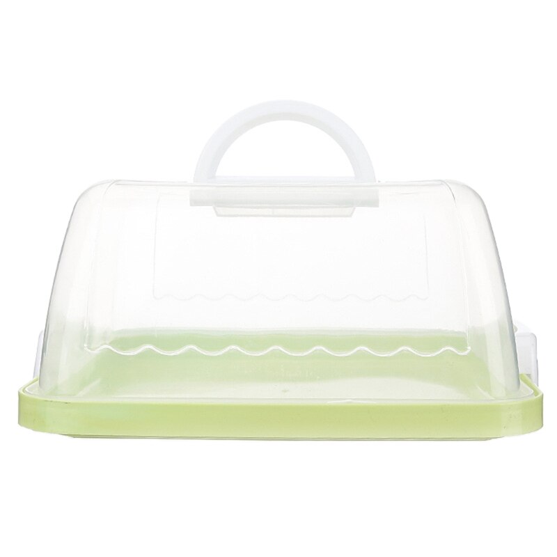 Draagbare Plastic Vierkante Taartdoos Cupcake Dessert Container Case Handheld Carrier Bruiloft Verjaardag Keuken Benodigdheden