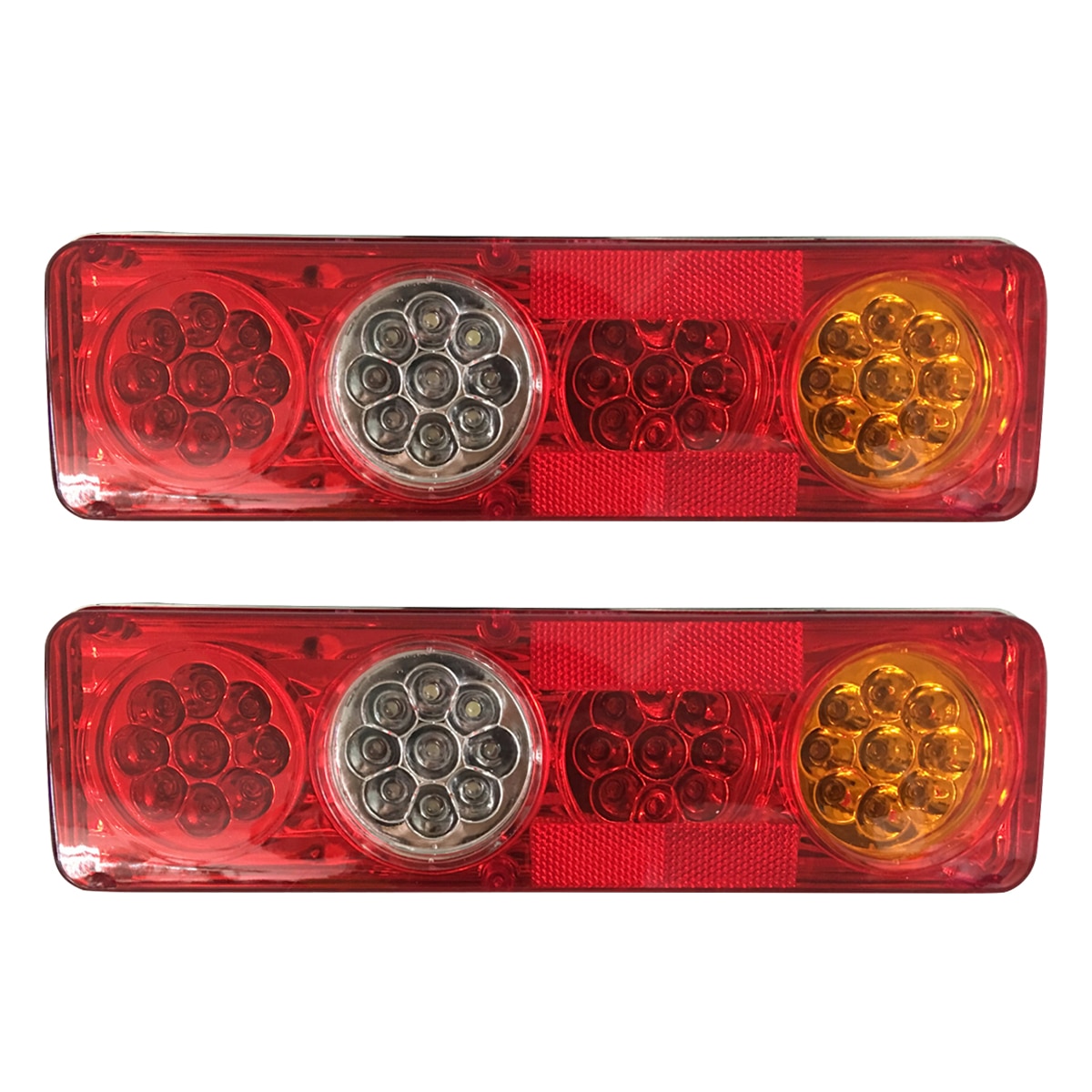 2 stuks waterdichte auto 36 led achterlicht achterlichten paar caravan vrachtwagen 12v achterdelen voor aanhanger vrachtwagen autoverlichting