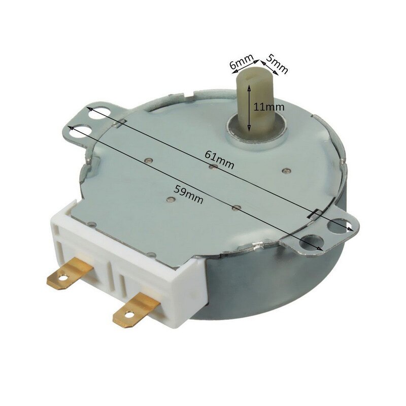 1 PC AC 220 V-240 V 50Hz CW/CCW Magnetron Turntable Draaitafel Synchrone Motor TYJ50-8A7 D As 4 RPM P0.05