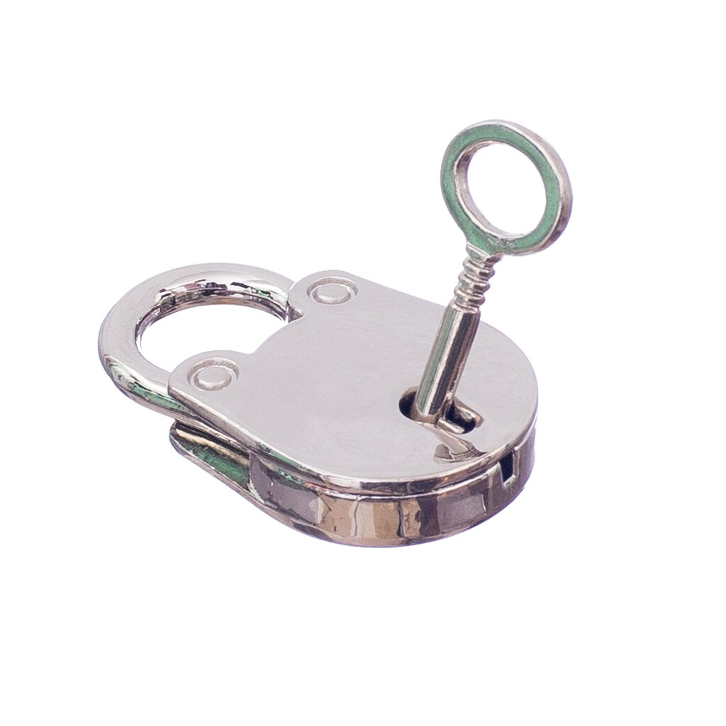 Vintage Antique Style Mini Padlocks Key Lock Silver Set of 3