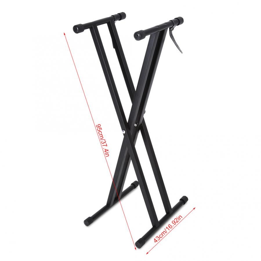 Keyboard Holder Piano Stand X-Style Keyboard Stand Double Braced Music Electric Organ Holder Adjustable Height
