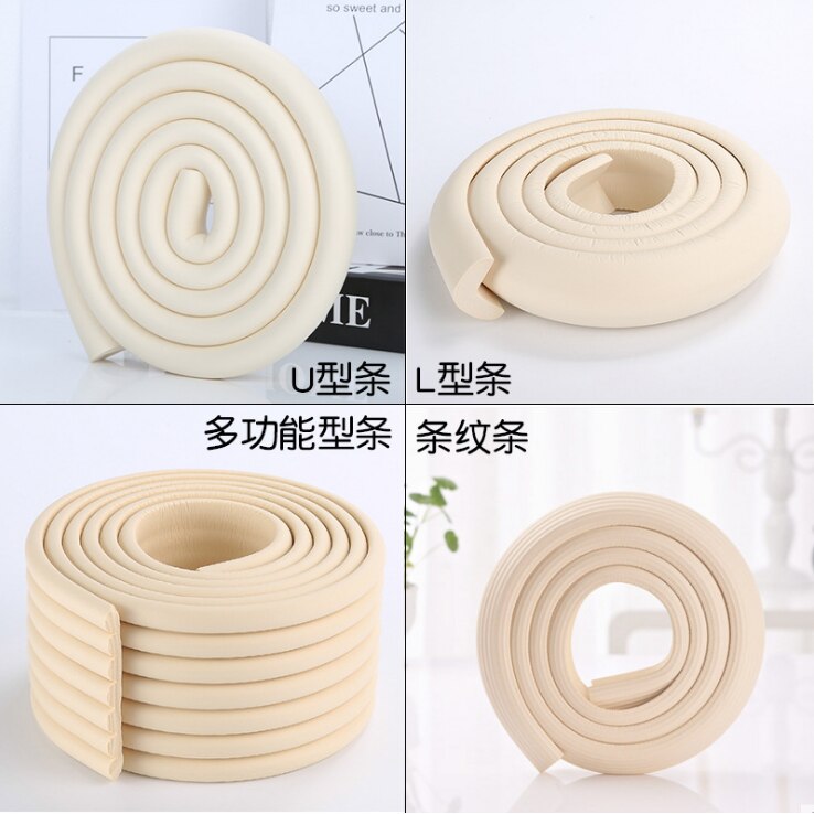 2 M Kind Veiligheid Tafel Hoek Protector Soft Foam Bumper Kid Kussen Pad Crash Bar Strip Baby Meubels Hoeken Hoek bescherming