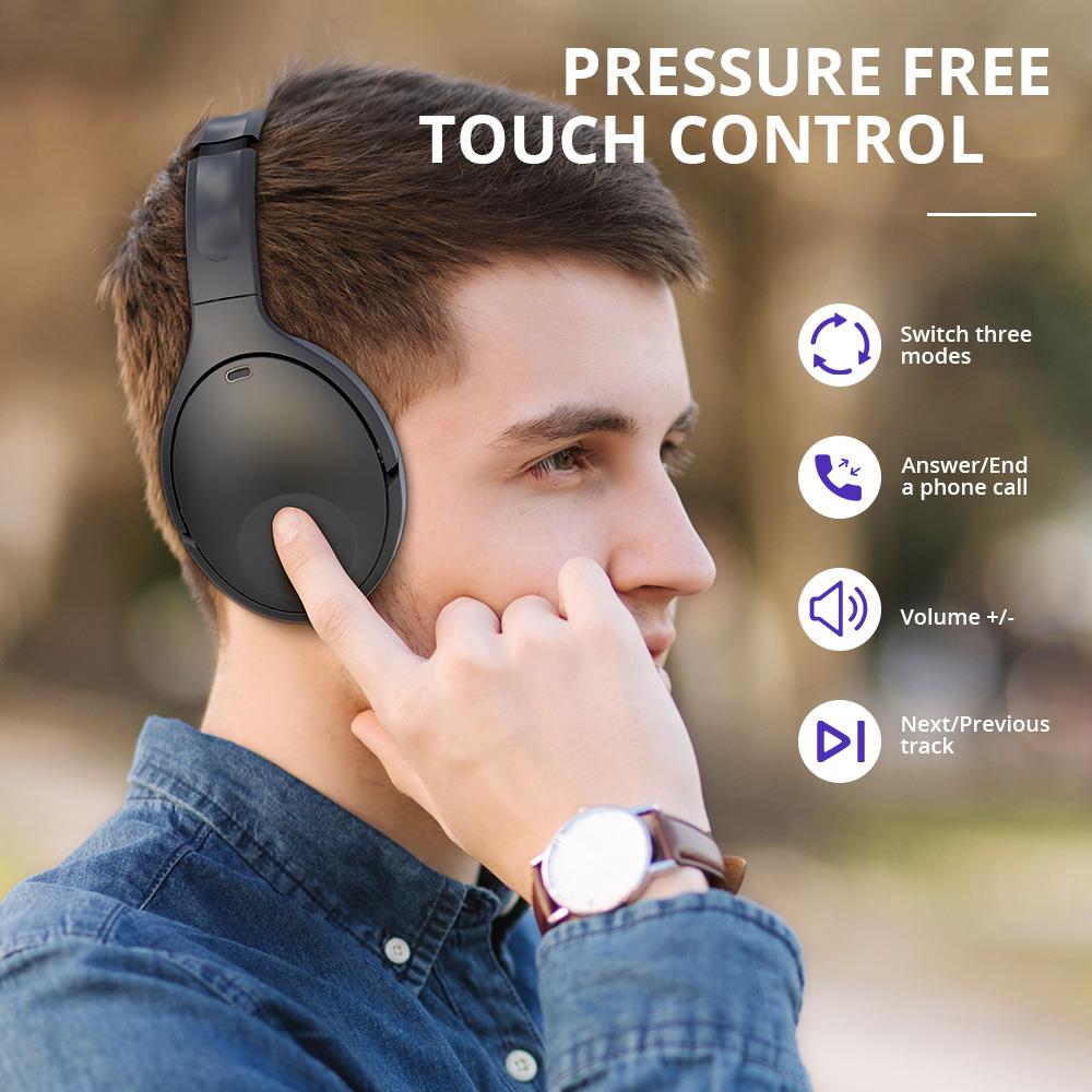 Tronsmart Apollo Q10 ANC Bluetooth 5.0 Active Noise Cancelling Headphones Black Wireless Headset
