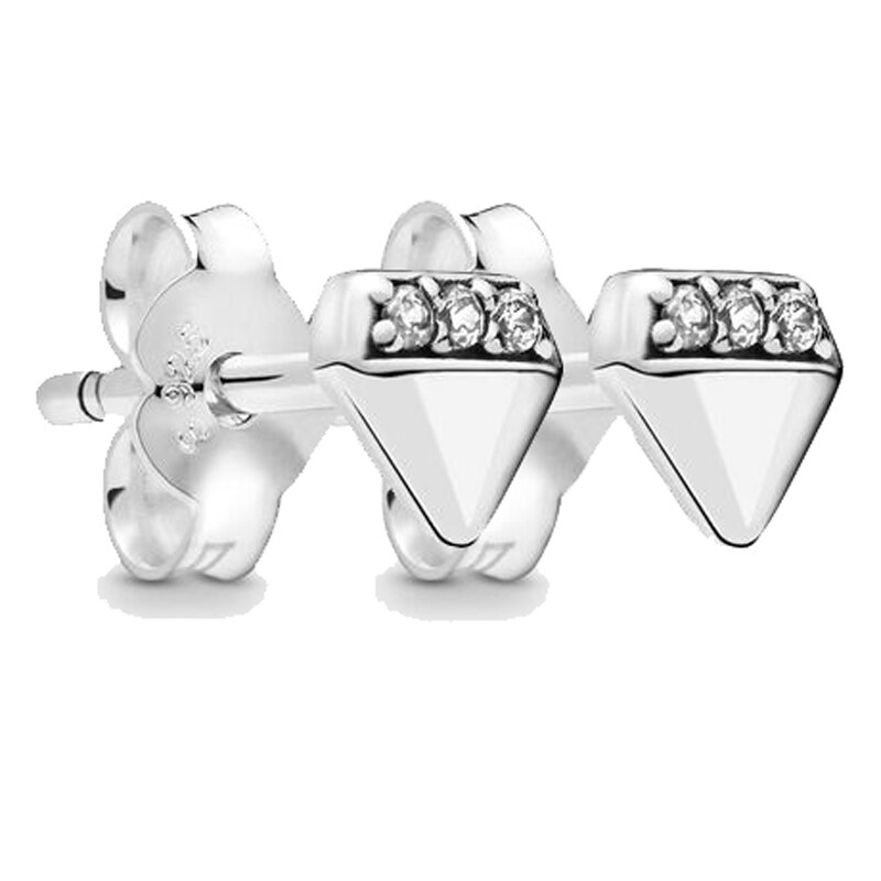Originele Sparkling Mijn Crown Stud Oorbellen Met Crystal Voor Vrouwen 925 Sterling Silver Earring Diy Europa Sieraden