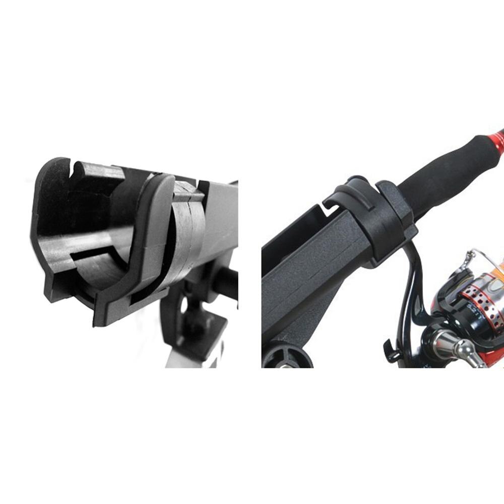 Fishing Rod Holder clamp on Adjustable Removable 360 degree Kayak Boat Support Pole stand Bracket Plastic Fishing Rod Holder