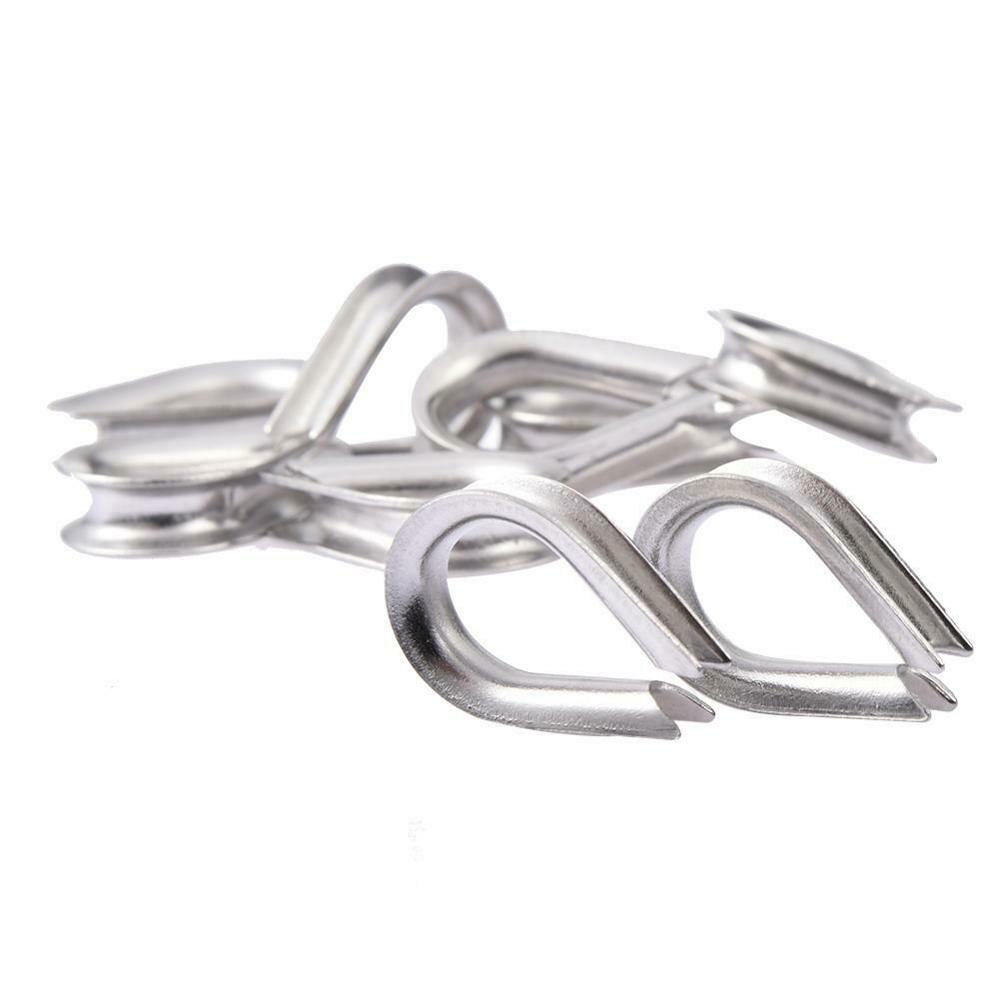 4pcs M12 304 Stainless Steel Wire Rope Cable Thimble for 12mm Wire Rigging