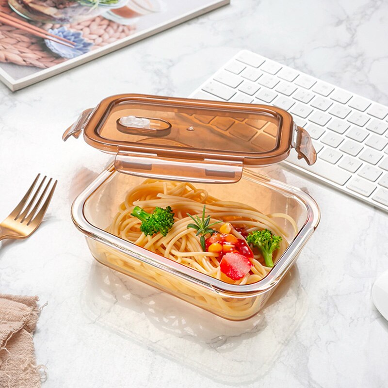 Heat Resistant Glass Fresh Keeping Lunch Box for Kids Women Men Food Storage Meal Prep Containers Japanese Snacks Bento Box