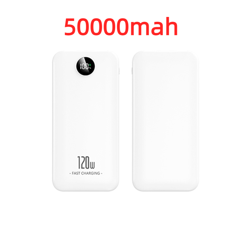 Xiaomi 120W Power Bank 200000mAh Large Capacity Fast Charging Mobile Portable Digital Display Spare Battery for Iphone Huawei: grey