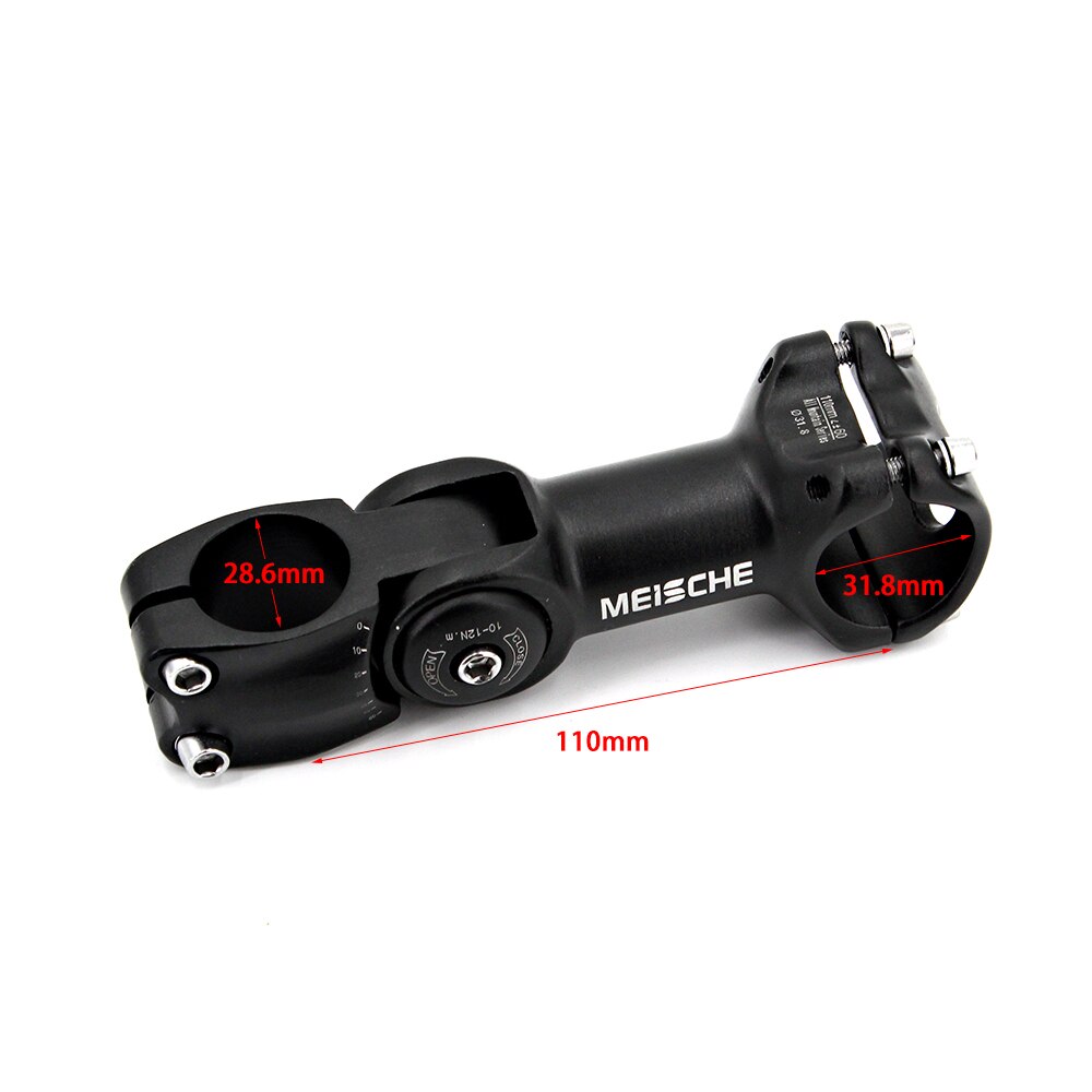 Adjustable Road Bike Stem Bicycle Handlebar Stem 31.8x110mm mtb Bike Stem Fork Stem Extension Bicycle Accessories Bike Parts: Default Title
