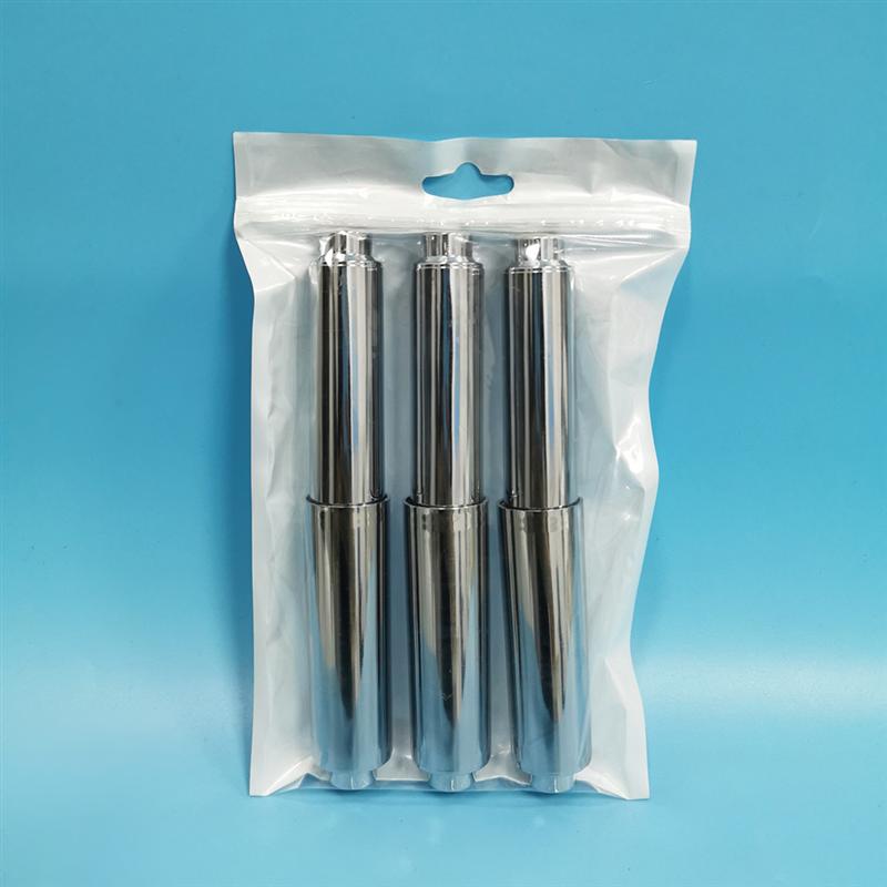3pcs ABS Chrome Plated Paper Roll Holder Insert Replacement Bathroom Spindle Spring Flexible Toilet Roll Holder Kitchen