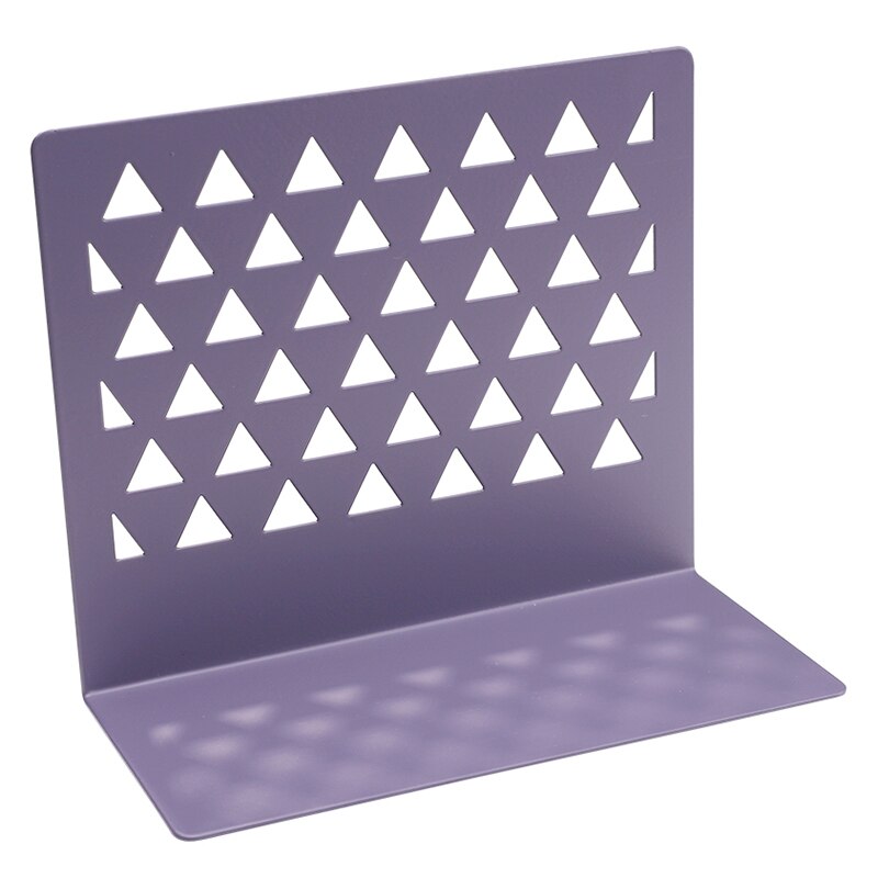 Folder Book Book-On-Iron-Wire Metal Frame 1pcs Metal Hollow Book Stand Library Bookends Supports Office School Supplies