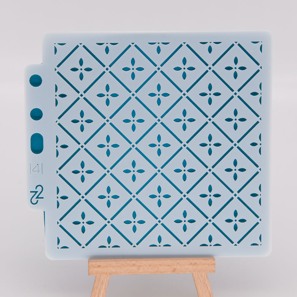 14.1cmx13cm Reusable Plastic Painting Templates Stencils Mold for Fabric, Scrapbook, Painting DIY Art(Four-leaf Clover) S141