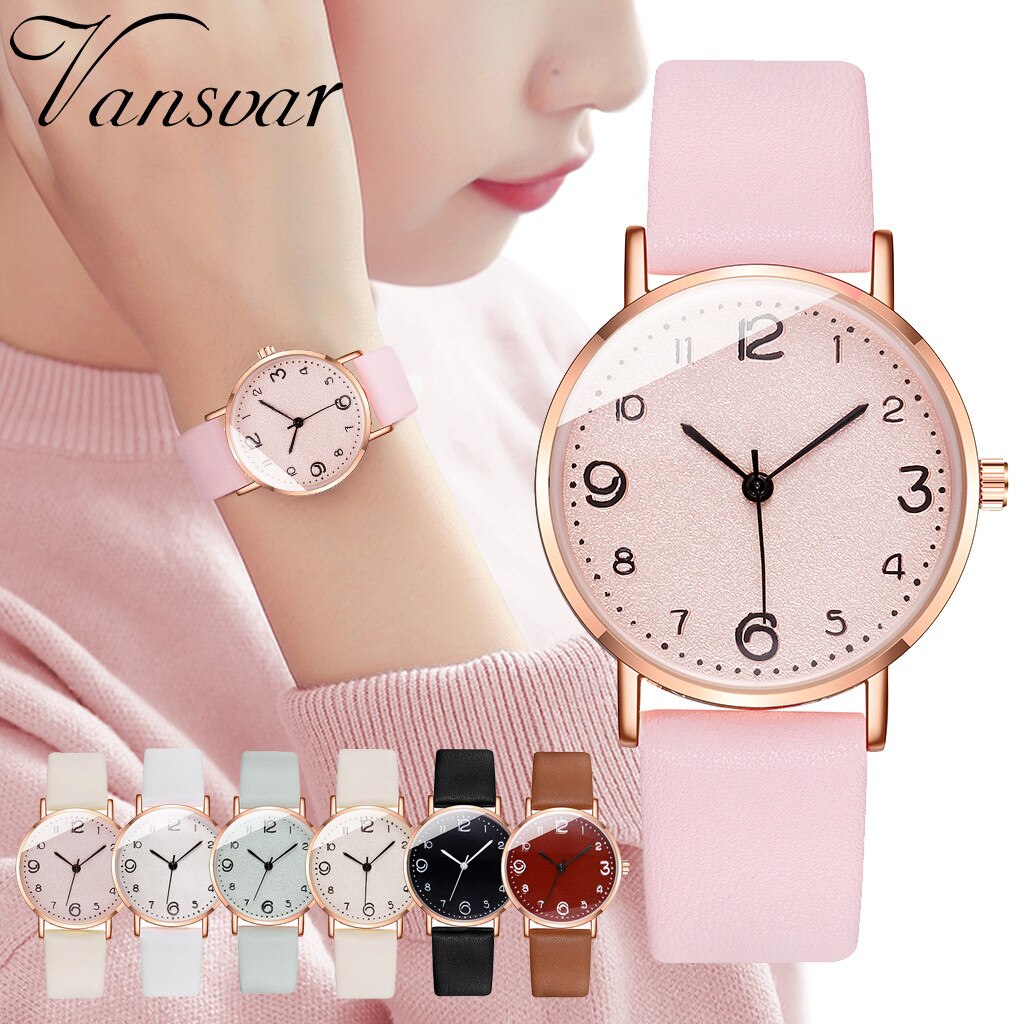 Luxe Vrouwen Polshorloge Casual Quartz Lederen Band Newv Band Jurk Horloge Dames Analoge Horloge Dames Horloge