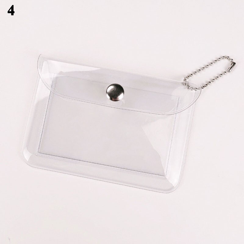 Impermeabile Trasparente Della Borsa Della Moneta del Supporto di Carta di IDENTIFICAZIONE del PVC di Modo Delle Donne Cassa di Carta Del Raccoglitore Sottile Della Carta di Credito Del Supporto di Carta Del Sacchetto: 11