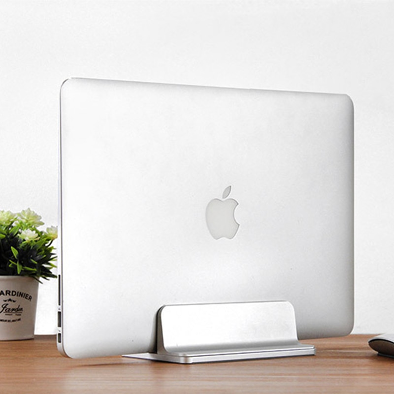 Adjustable Aluminum Vertical Laptop Stand for Macbook /imac Notebook Stand Erected Space-saving Desk Holder for iPad Pro 12.9